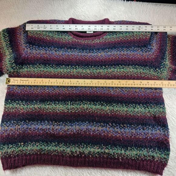 VNTG Lise J. Mohair Wool Mix Long Sleeve Pullover Sweater Women's L. Multicolor - Picture 7 of 10